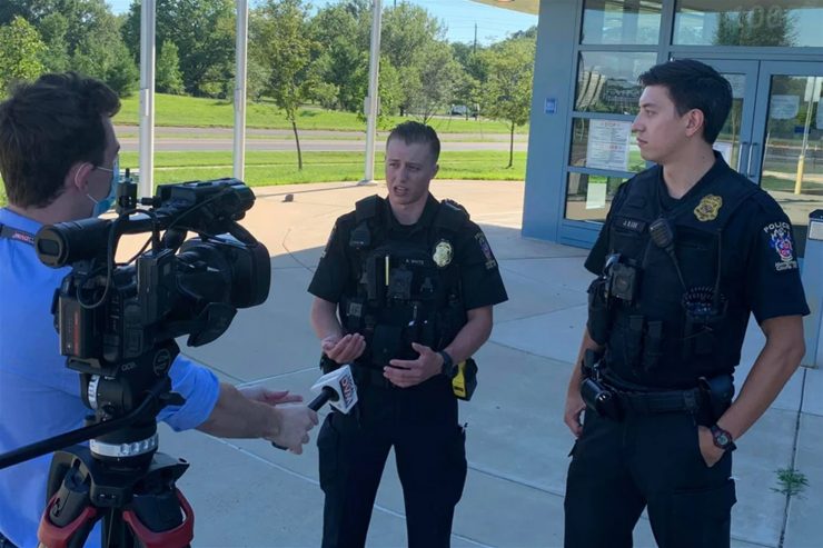 Montgomery County Police Officers saved the life of a stabbing victim in June and the police department has released the video of the incident.